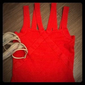 Red 2B Bebe bandage Dress